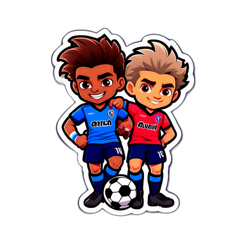 Reka Bentuk Kartun Atalanta dan Cagliari dalam Duel Mesra Bola Sepak