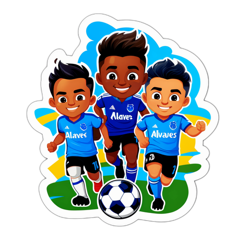 Alaves Holdet i Tegneserie Stil