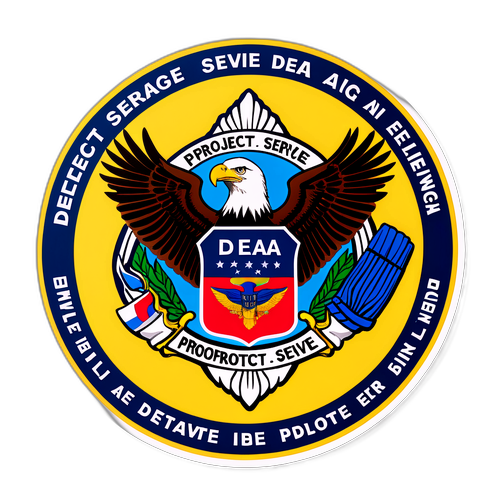 Fargerik klistremerke for DEA