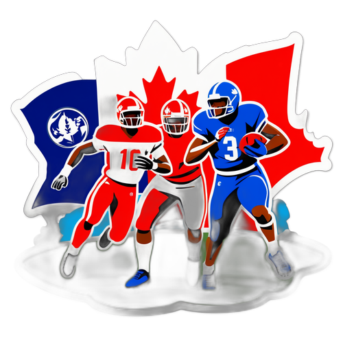 Dynamic CFL Action Scene with Canadian Flair