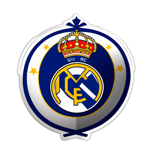 ¡Explosión de Emoción! Celebra la Grandeza del Real Madrid en la Champions League con Este Increíble Sticker