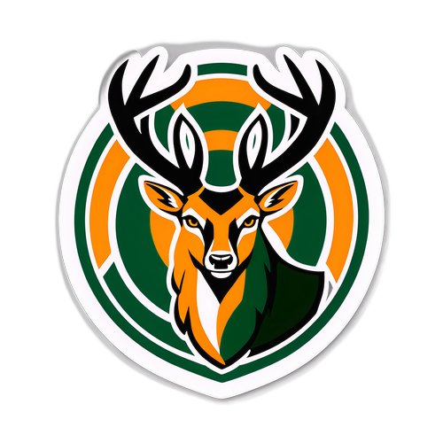 Stylish Graphic Sticker para sa Bucks vs Mavericks