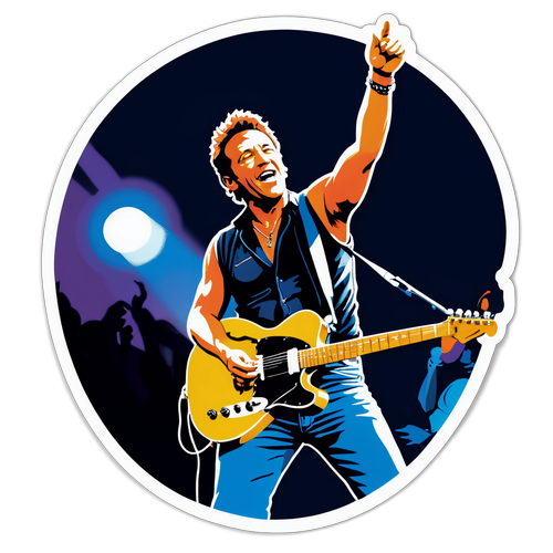 Concert Scene with Rock Legend