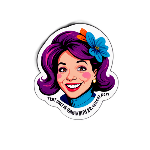 Sticker mit Noras cleverem Humor und kraftvollem Design