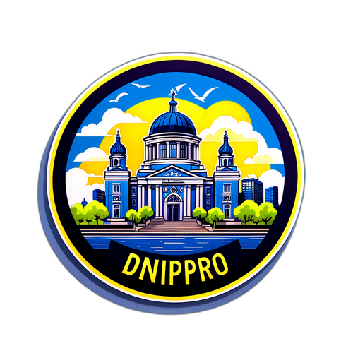 Подорожній бедж Дніпра з архітектурою