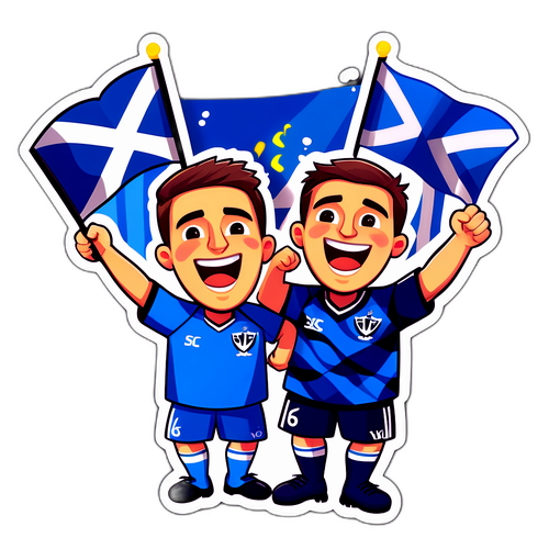 Ilustrasi Peminat Sepak Bola Yg Ceria