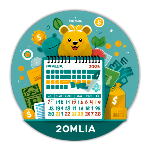 Arte Gráfica do Calendário Bolsa Família 2025