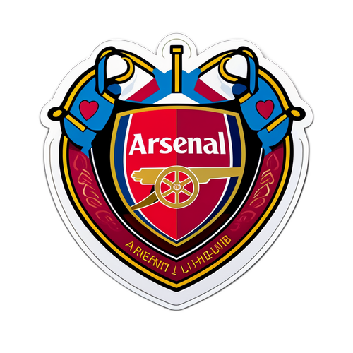 Сердечний наліпка для Арсеналу
