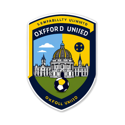 Sticker Keren Oxford United: Simbol Sepak Bola Bertemu Keanggunan Universitas!