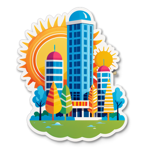 Kiptaş Modern Yapısı Sticker