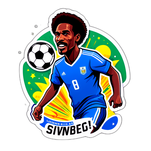 Rekaan Stiker Pemain Bola Sepak Terkenal dengan Kata-Kata Motivasi
