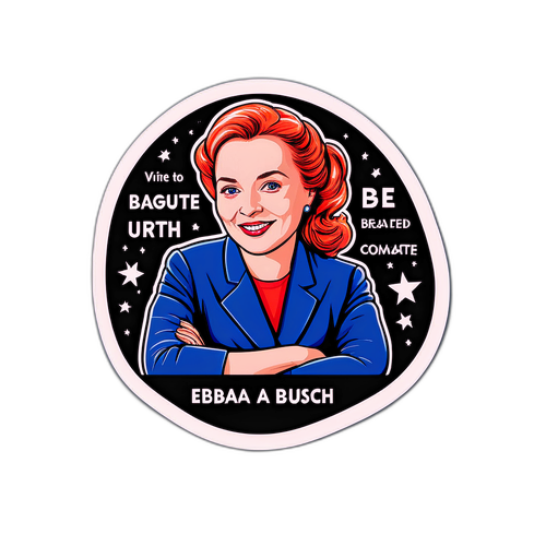 Inspirerende klistermærke af Ebba Busch