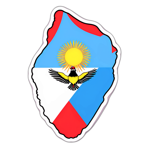 Autocollant Coloré de la Culture Argentine