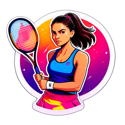 Stiker Stylish Emma Raducanu