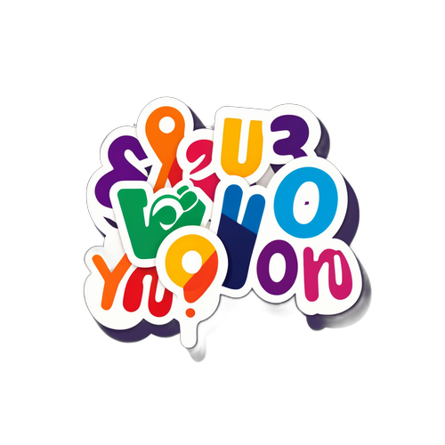 Design de 'vous' utilisant différentes typographies pour montrer la diversité et l'inclusivité