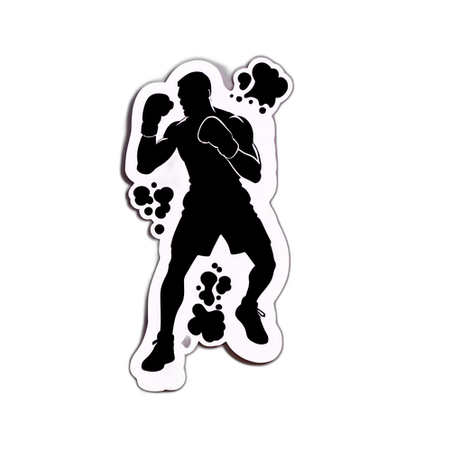 Boxer Schaduw Sticker