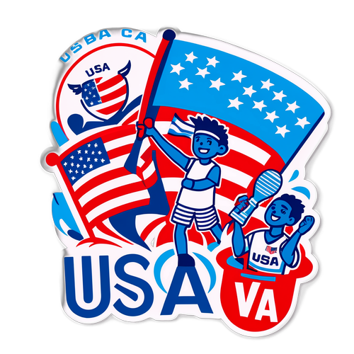 USA vs Guatemala Sticker