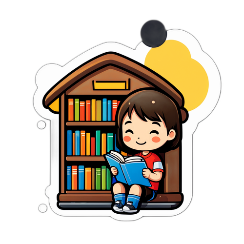 高雄市立圖書館可愛角色貼紙