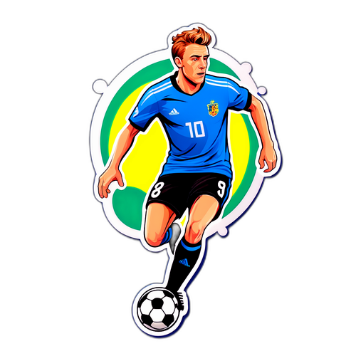 Aufregende Fußballaufkleber von Isak Jansson