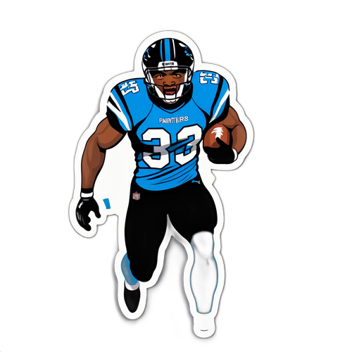 Mike Jackson Sprinting Panthers Sticker