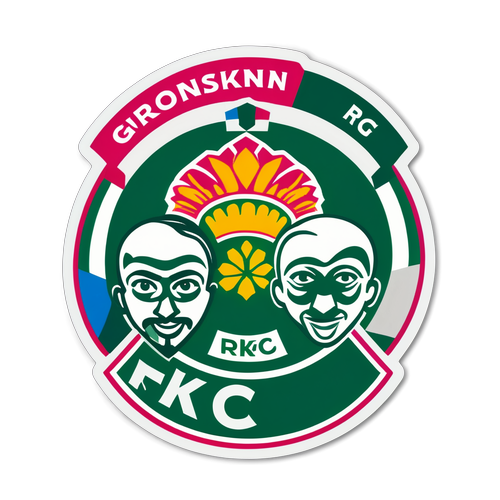 Verenigde Trots: RKC en FC Groningen Fans Sticker