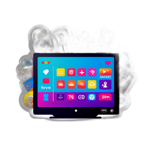 रंगीन स्मार्ट टीवी स्टिकर