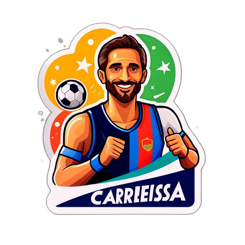 उपलब्धियों का जश्न मनाते हुए स्टिकर