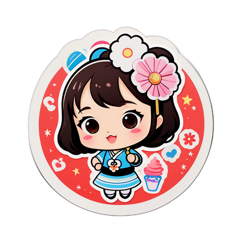 可愛的陳妍希主題貼紙