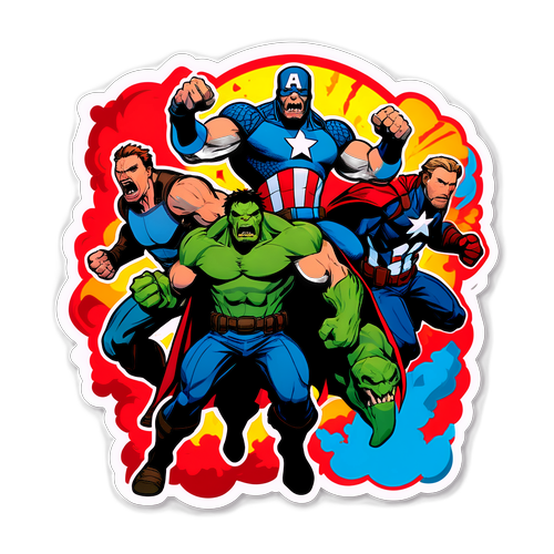 Sticker Superhero Avengers Doomsday