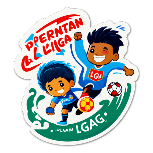 Stiker Ceria Pertandingan La Liga