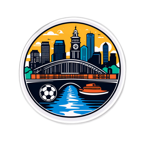 Stickers z symbolami Bostonu