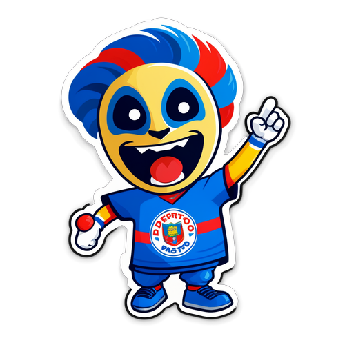 Stiker Ceria Maskot Deportivo Pasto