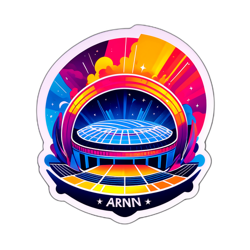 Dynamický design O2 Areny z nadhledu