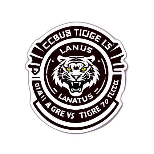 Diseño de Sticker para el Partido Lanús vs Tigre