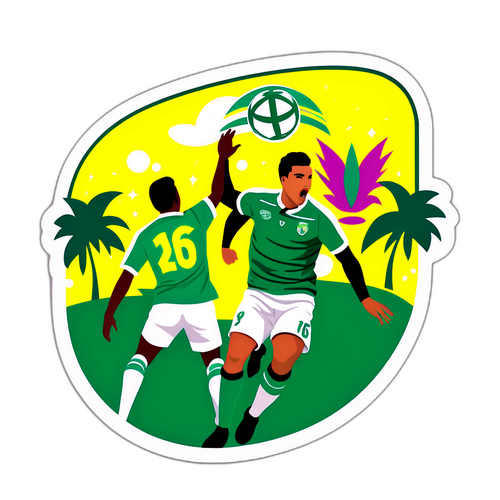 Ilustración de un partido entre Bucaramanga y Deportivo Cali