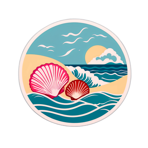 Adhésif inspiré de la plage de Chatelaillon