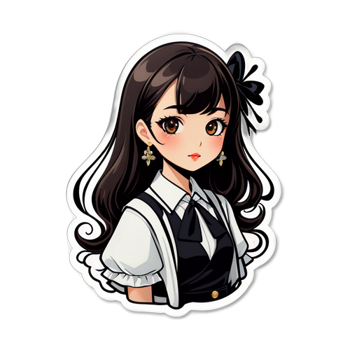 ファッションにインスパイアされたスタイリッシュなステッカー