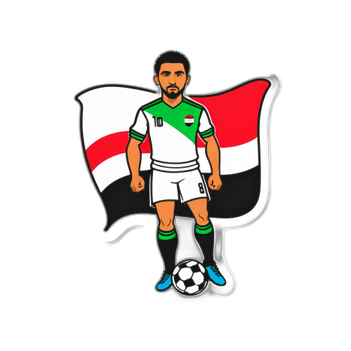 สติ๊กเกอร์นักฟุตบอลชาวอิรัก