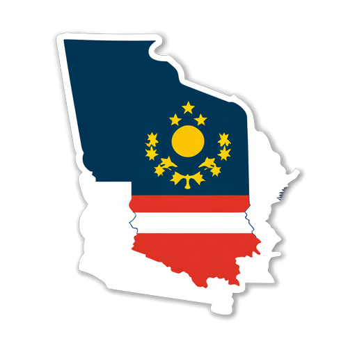 Georgia State Outline Sticker