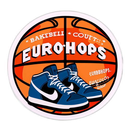 Αυτοκόλλητο με θέμα το μπάσκετ