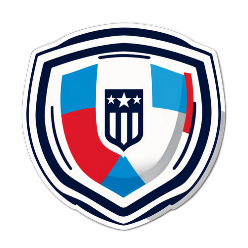 Stiker cu logo stilizat al NFL între Luxemburg și Germania