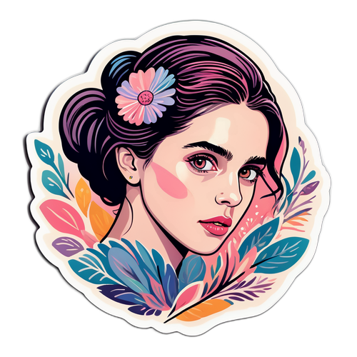 Portrait artistique de Margaret Qualley