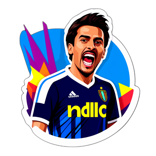 Sticker de Ignacio Russo con expresión de emoción