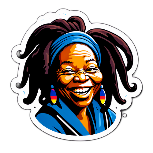 Stylisierte Illustration von Whoopi Goldberg