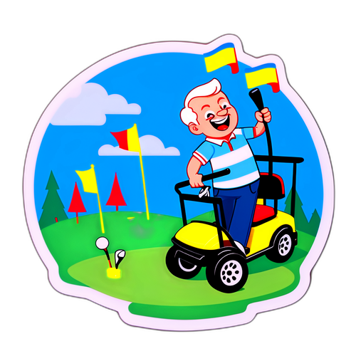 Åberg på golfbanan