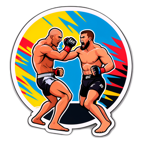 UFC Dövüş Anı Stickerı