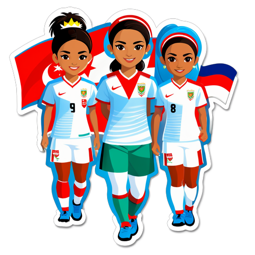 Stiker Timnas Putri Indonesia di Final AFF 2024