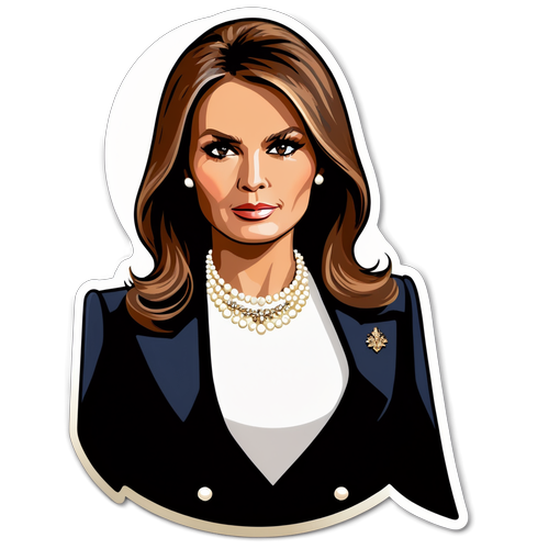 Elegance i Silhuet: Melania Trump Sticker