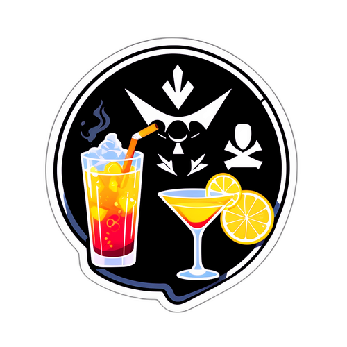 Sticker cu simboluri Bond