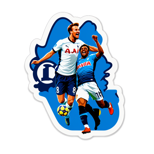 Stiker Perayaan Pertandingan Antara Hoffenheim dan Tottenham